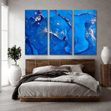 The Best Blue Abstract Canvas Print SKU 10235