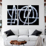 Abstract Painting with Manners of Writing Canvas Print SKU 10763