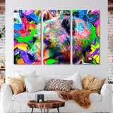 Bear Head Graffiti Canvas Print SKU 10328