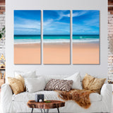 Tropical Beach and Sea Canvas Print SKU 10917