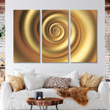 Golden Spiral 3D Canvas Print SKU 10820