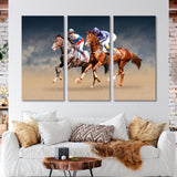 Two Horse Racing Canvas Print SKU 10835