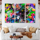 Eagle with Graffiti Elements Canvas Print SKU 10314