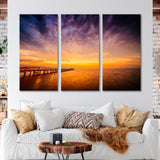 Sunrise Safety Harbor Canvas Print SKU 10445