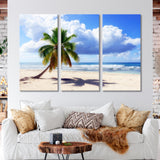 Caribbean Wild Beach Canvas Print SKU 10122