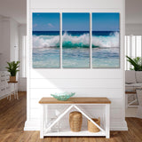 Wave with White Foam Canvas Print SKU 10915