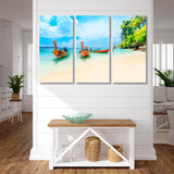 Boats on the Beach Canvas Print SKU 10139