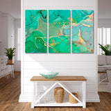 Emerald Abstract Canvas Print SKU 10233