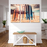 Surfboards Canvas Print SKU 10118