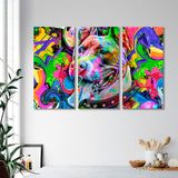 Graffiti Dog Head Canvas Print SKU 10322