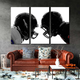 Football Players Face to Face Canvas Print SKU 10399