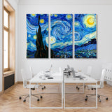 Starry Night Vincent Van Gogh Canvas Print SKU 10882