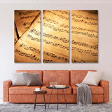 Antique Music Notes Canvas Print SKU 10890