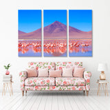 Pink Flamingos in Bolivia Canvas Print SKU 10721