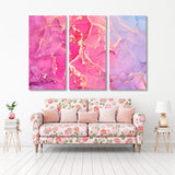 Trendy Pink & Gold Canvas Print SKU 10231