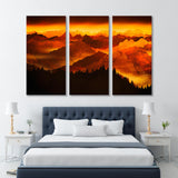 Abstract Mountains at Sunset Canvas Print SKU 10320