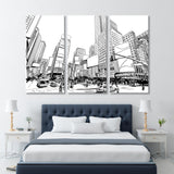 Times Square Illustration Canvas Print SKU 10614