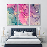 Abstract Multicolored Marble Canvas Print SKU 10223