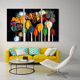 Multicolored Spices and Dried Fruits Canvas Print SKU 10639