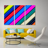 Colour Рencils Abstraction Canvas Print SKU 10629