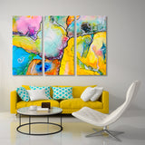 Abstract Colorful Watercolor Canvas Print SKU 10724