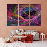 Abstract Colored Curls Canvas Print SKU 10802