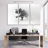 Cute Koala Bear Black and White Canvas Print SKU 10296