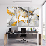 Abstract Marble from Gold Canvas Print SKU 10214