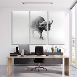 Buffalo Black and White Canvas Print SKU 10284