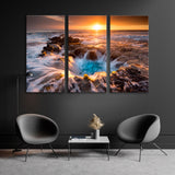 Sunset on Hawaii Coast Canvas Print SKU 10511