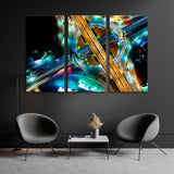 Night Highway Canvas Print SKU 10869