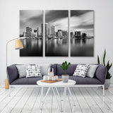 Honolulu Hawaii Black and White Canvas Print SKU 10505