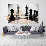 Chess Board with Figures Canvas Print SKU 10797