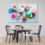 Bright Cupcakes Canvas Print SKU 10692