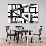 Abstract Geometric Drawing Canvas Print SKU 10817