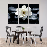 Spa with White Bright Flower Canvas Print SKU 10366