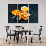 Chicken Nuggets with French Fries Canvas Print SKU 10748