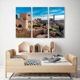 Tower of David in the Ancient Jerusalem Citadel Canvas Print SKU 10911