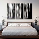 Forest in Water Black and White Canvas Print SKU 10374