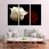 Red and White Roses Canvas Print SKU 10365