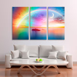 Rainbow with the Beautiful Sea Canvas Print SKU 10777