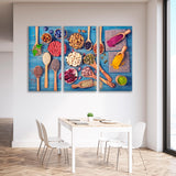 Food in Spoons and Bowls Canvas Print SKU 10621