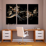 Vintage Golden Lilies Canvas Print SKU 10563