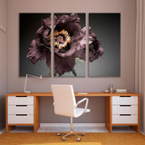 Dark Peony Close-up Canvas Print SKU 10537