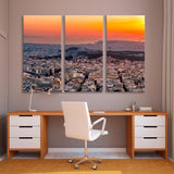 Athens Skyline at Sunset Canvas Print SKU 10912