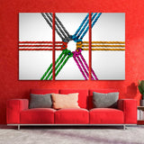 Colored Bound Ropes Canvas Print SKU 10870