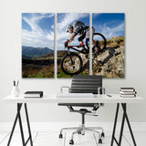 Mountain Cycling Canvas Print SKU 10592