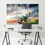 Motorcycle Racer in Action Canvas Print SKU 10798