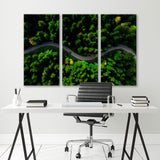 Winding Road and Green Forest Canvas Print SKU 10718