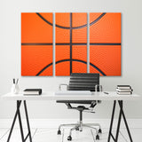 Basketball Ball Background Canvas Print SKU 10805